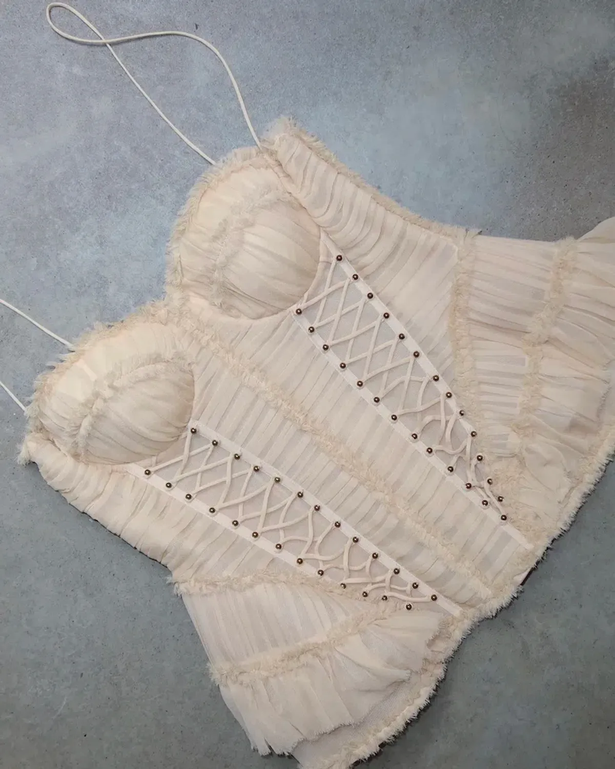 ZIMMERMAN REBELLION FRAYED CORSET - Image 3