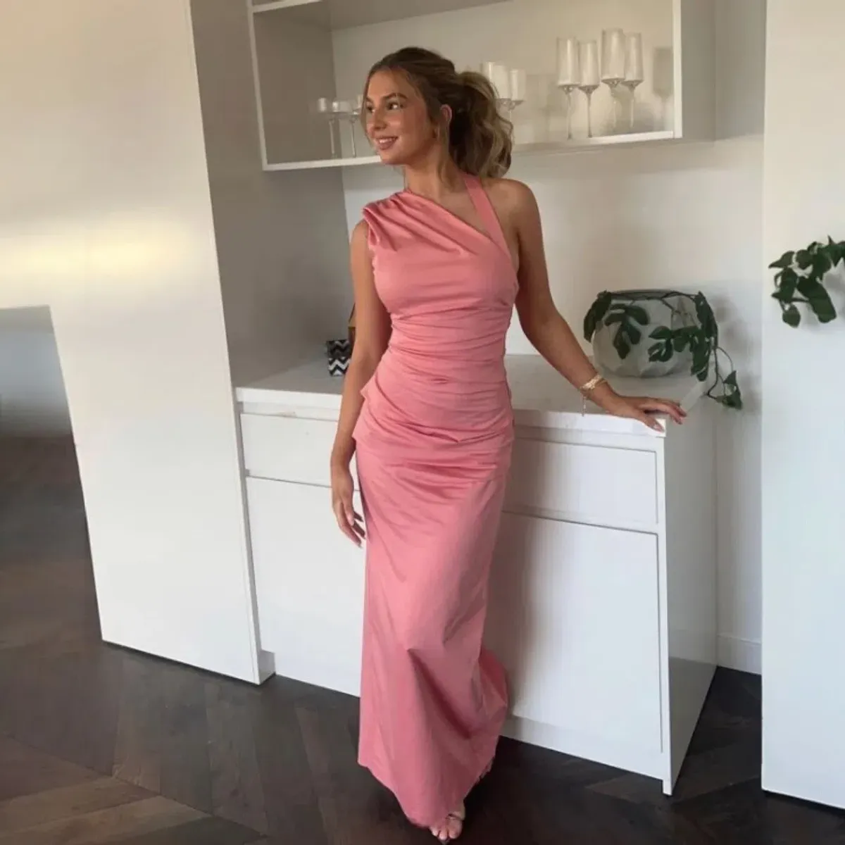 SIR The Label Giacomo Gathered Gown Size 1 / 8 AU for rent on The Volte - main image