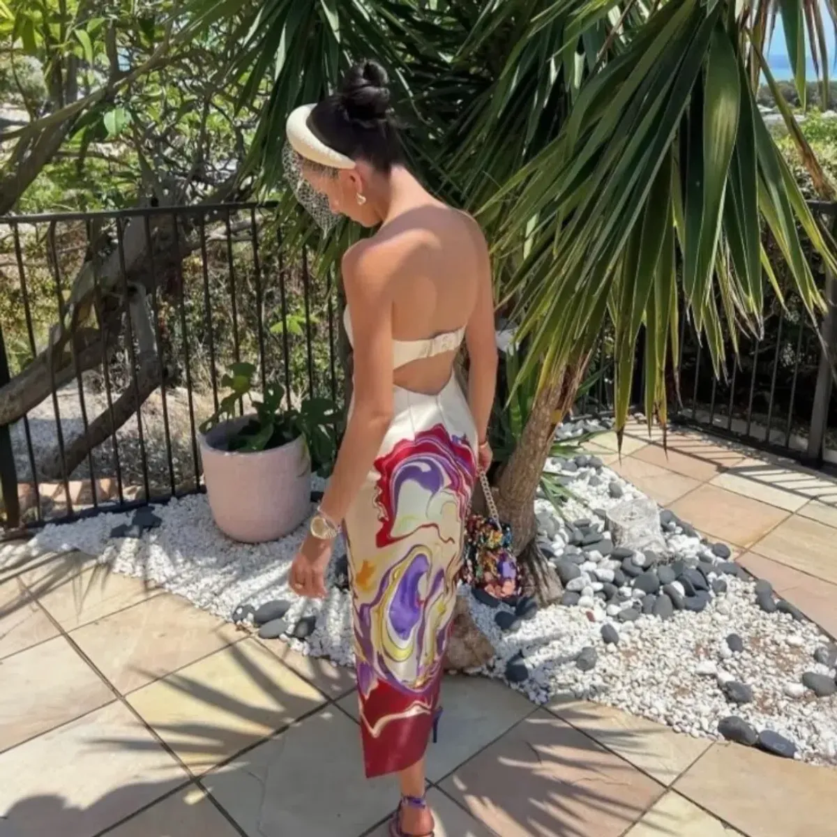 Alemais Luca Corset Midi Dress In Multi Size AU 10 - Image 3