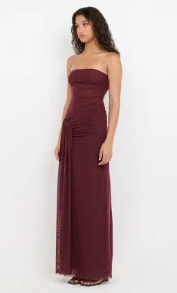 IDA STRAPLESS DRESS | BLACKBERRY - SIZE 10 for rent on The Volte - image 2