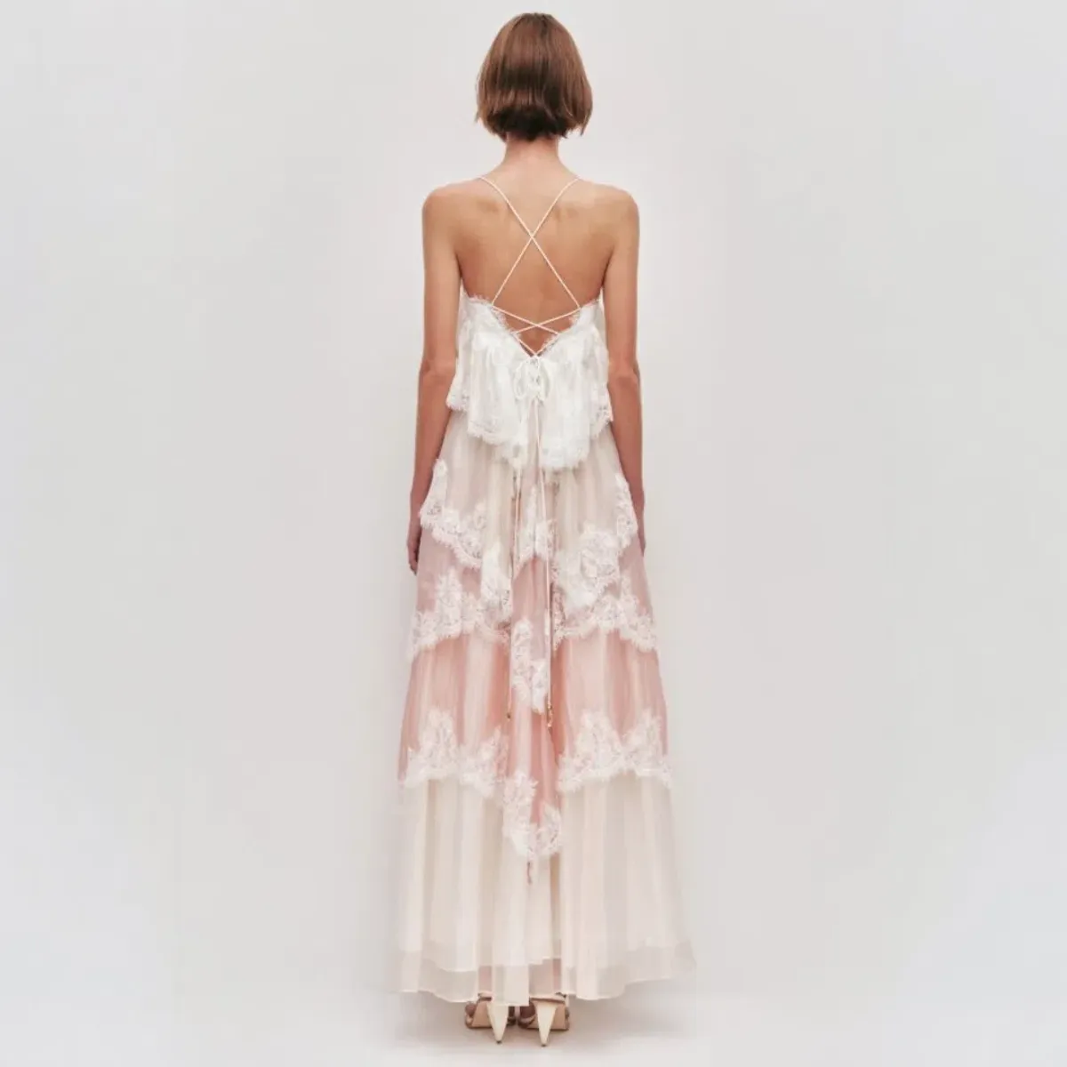 Aje Ophelia Lace Gown in Multi Size AU 10 - Image 4