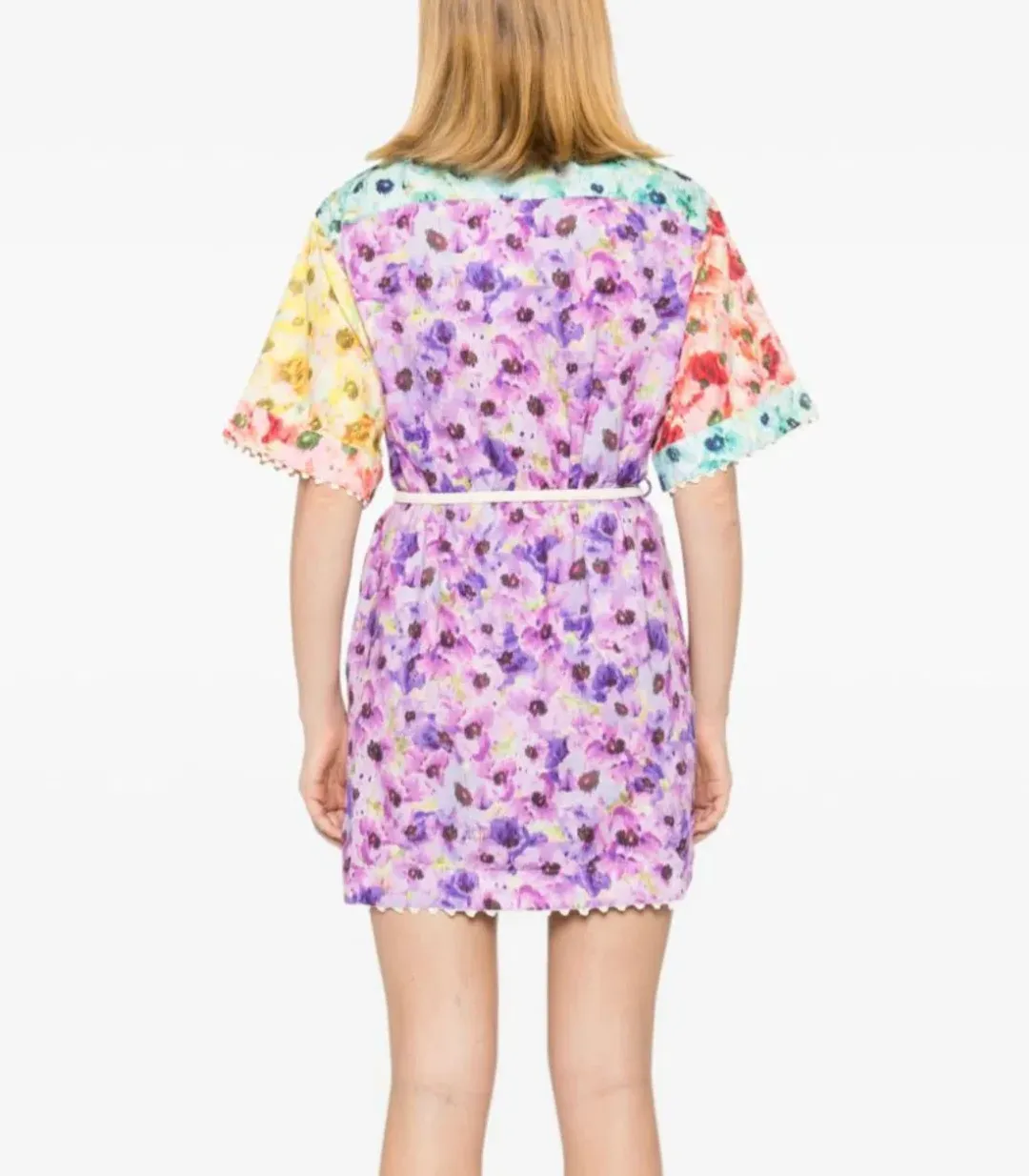 Zimmermann Lightburst Mini Shirt Dress Size 3 AU 14 for rent on The Volte - main image