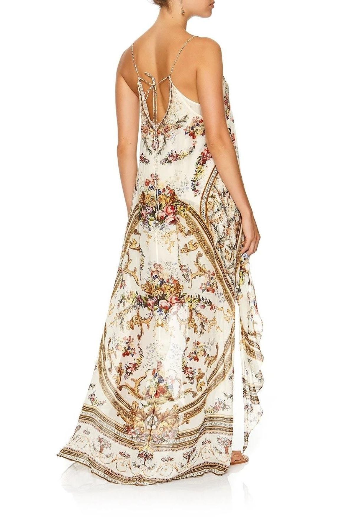 Camilla Olympe Ode Mini Dress with Sheer Overlay print Size 14 - Image 3