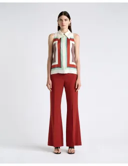 Cue Geo Tile Sleeveless Top Multi Size 8 for rent on The Volte - image 2