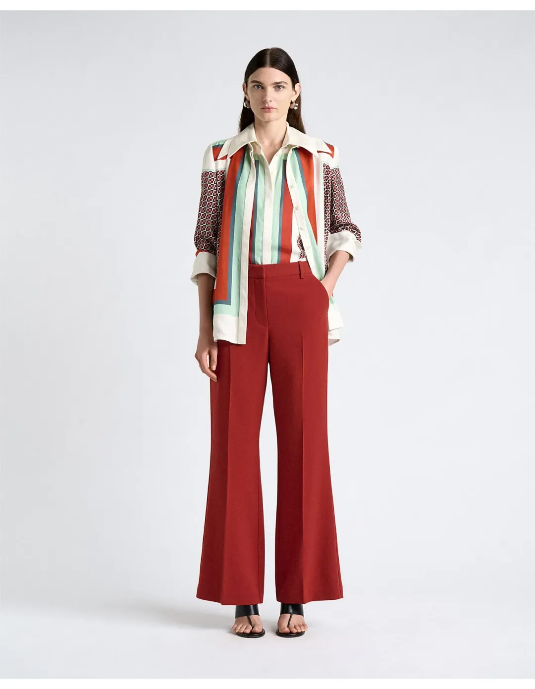 Cue Geo Tile Sleeveless Top Multi Size 8 for rent on The Volte - main image