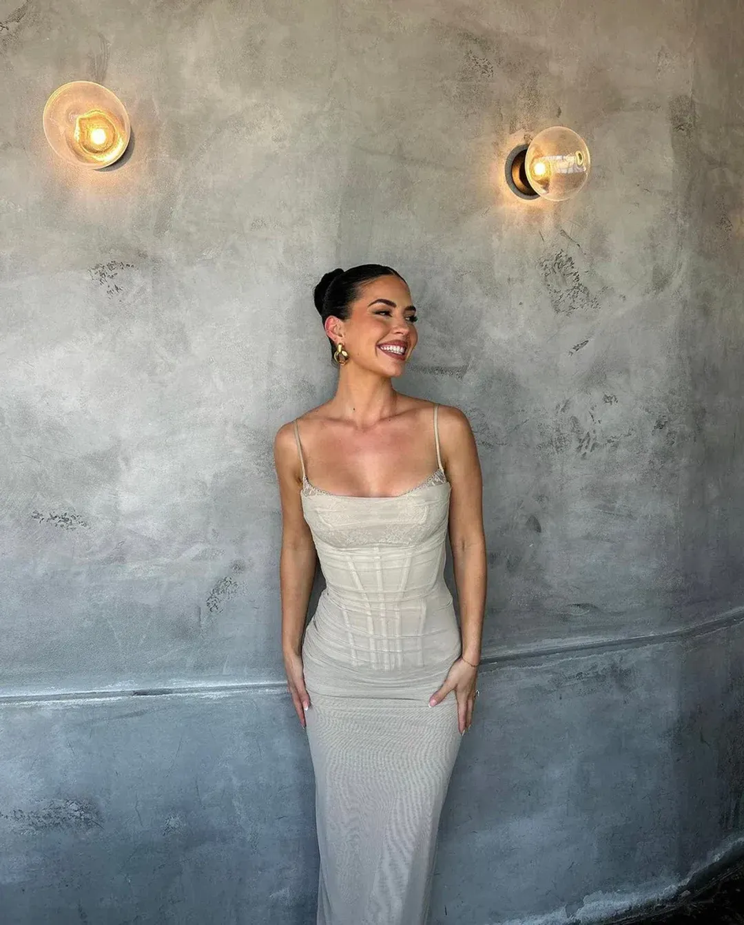 House of CB Nalini Maxi Dress Sand Size M for rent on The Volte - main image