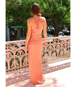 Shonajoy High Neck Twist Maxi in Antique Rose AU10 for rent on The Volte - image 2