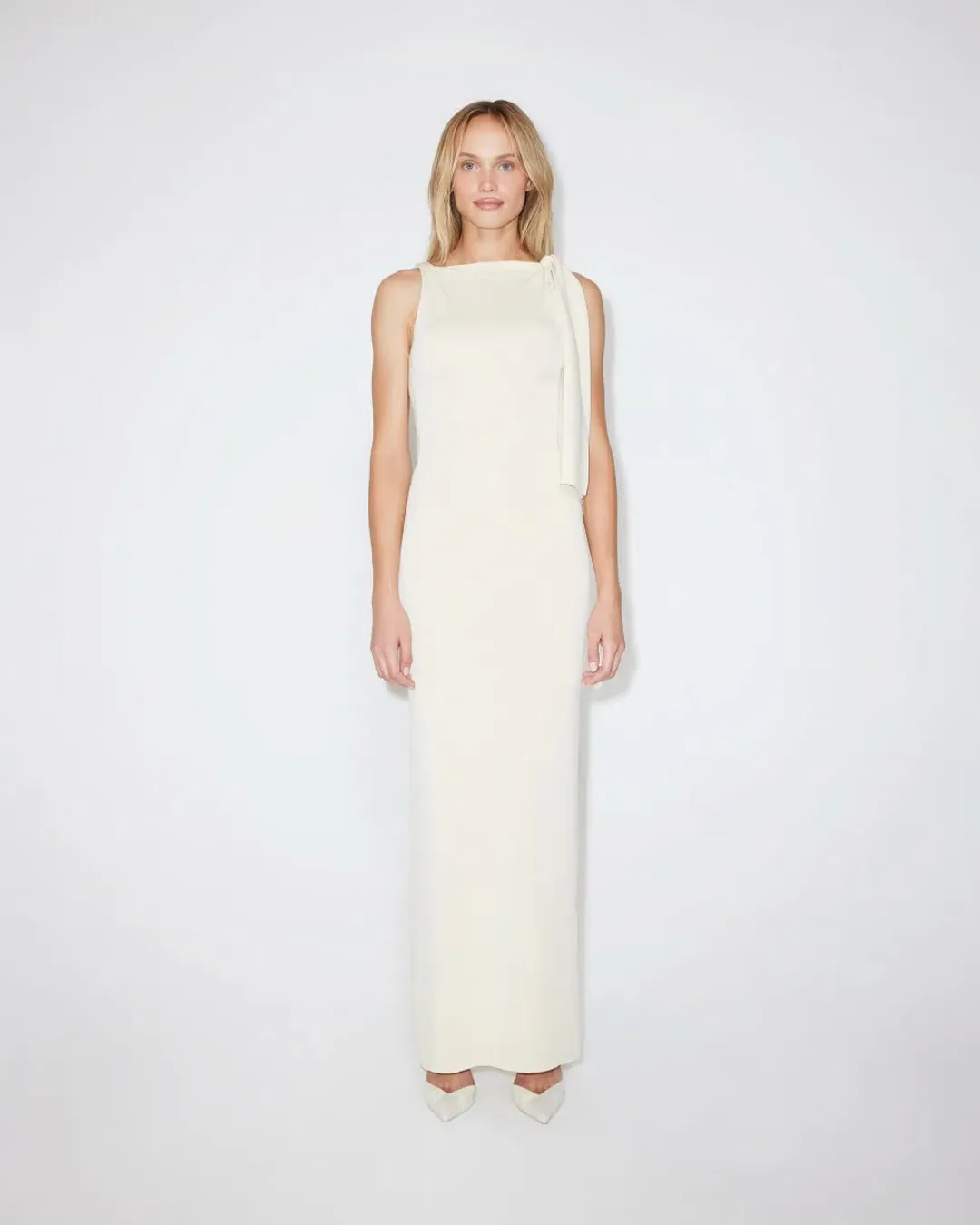 Khy Sueded Stretch Knotted Maxi Dress for rent on The Volte - main image