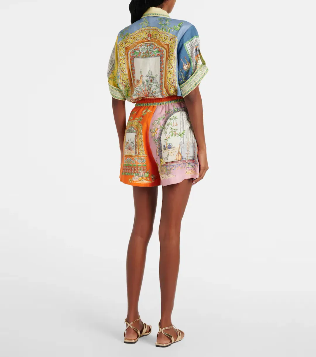 ALEMAIS Monte Shirt and Shorts Set Size 8 & 10 AU for rent on The Volte - main image