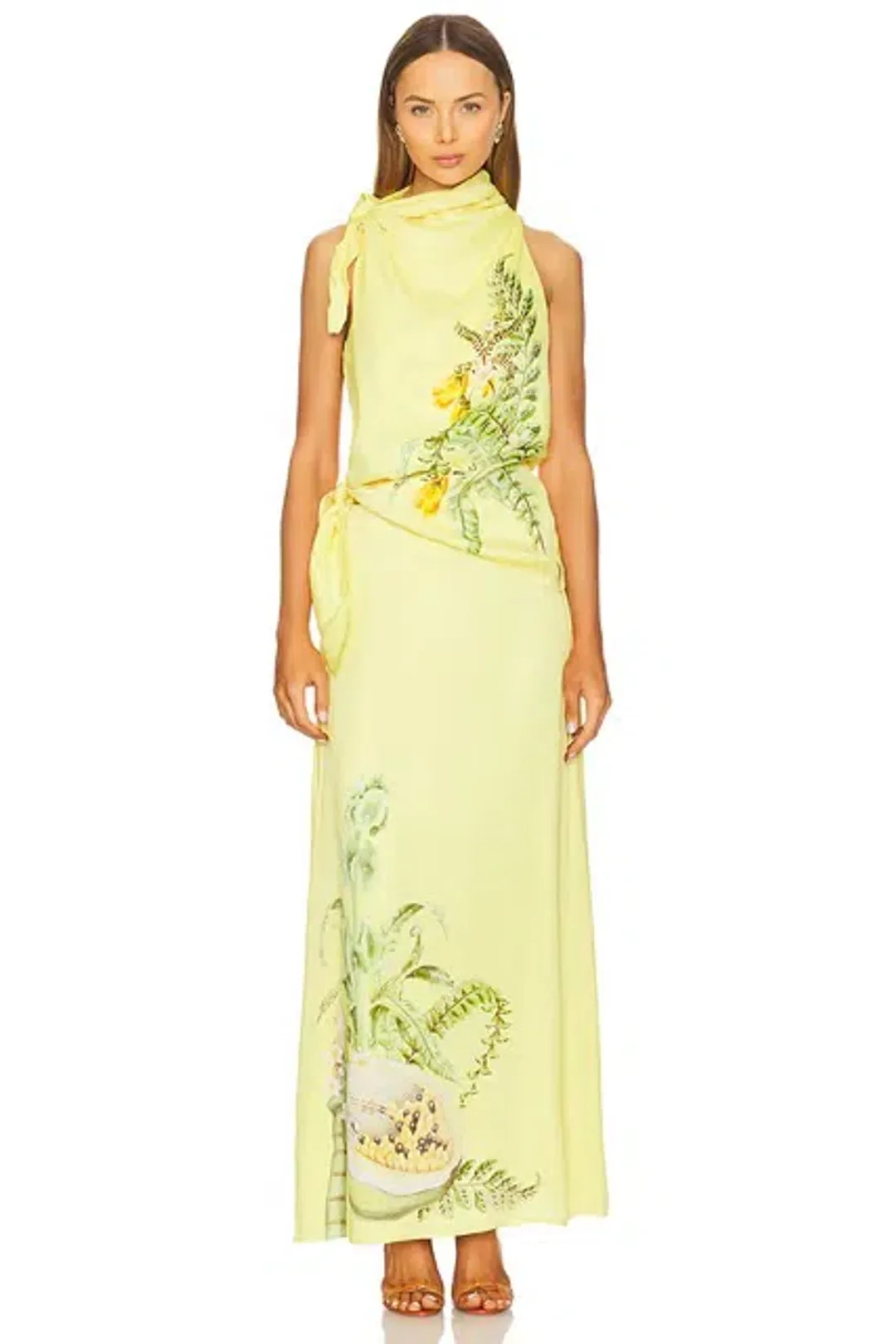 ALEMAIS Sol Silk Top and Skirt Set Size 8 & 10 AU for rent on The Volte - main image