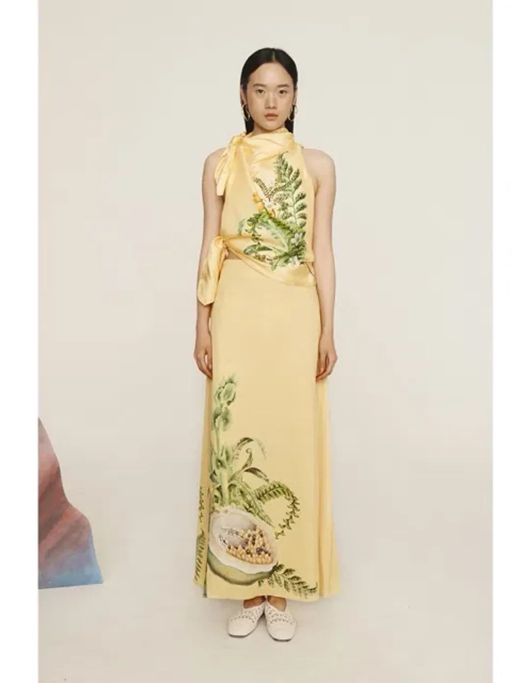 ALEMAIS Sol Silk Top and Skirt Set Size 8 & 10 AU for rent on The Volte - main image