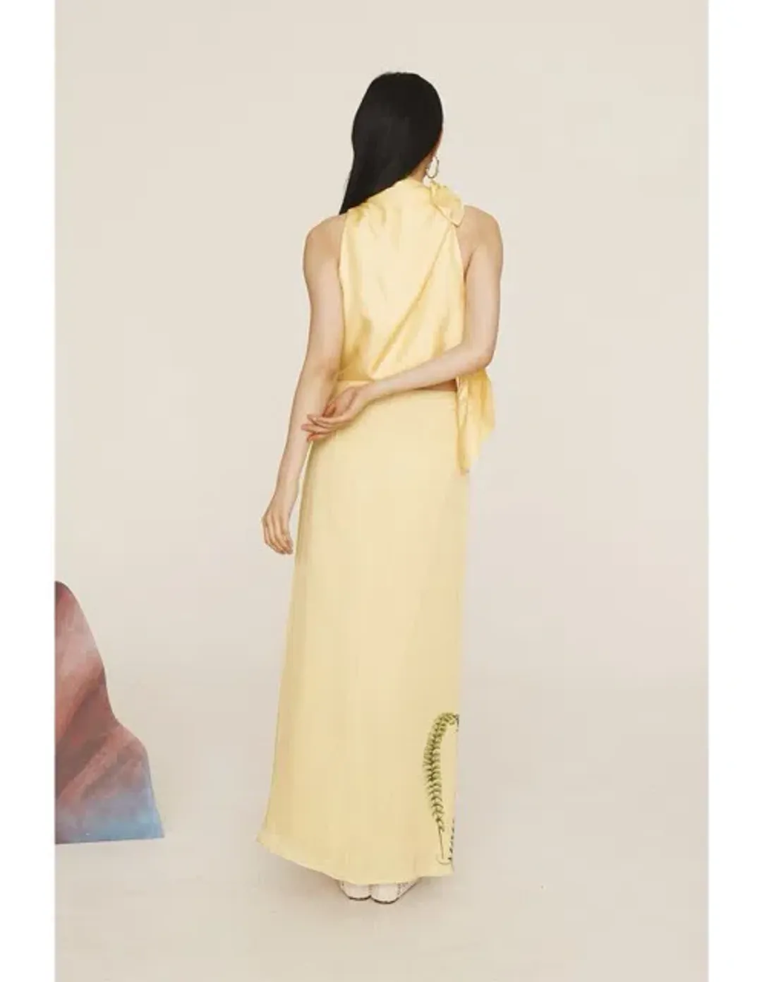 ALEMAIS Sol Silk Top and Skirt Set Size 8 & 10 AU for rent on The Volte - main image