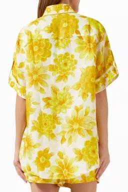 Alemais Sonny Oversized Shirt and Shorts Set Floral Lemon Size 8 for rent on The Volte - image 15
