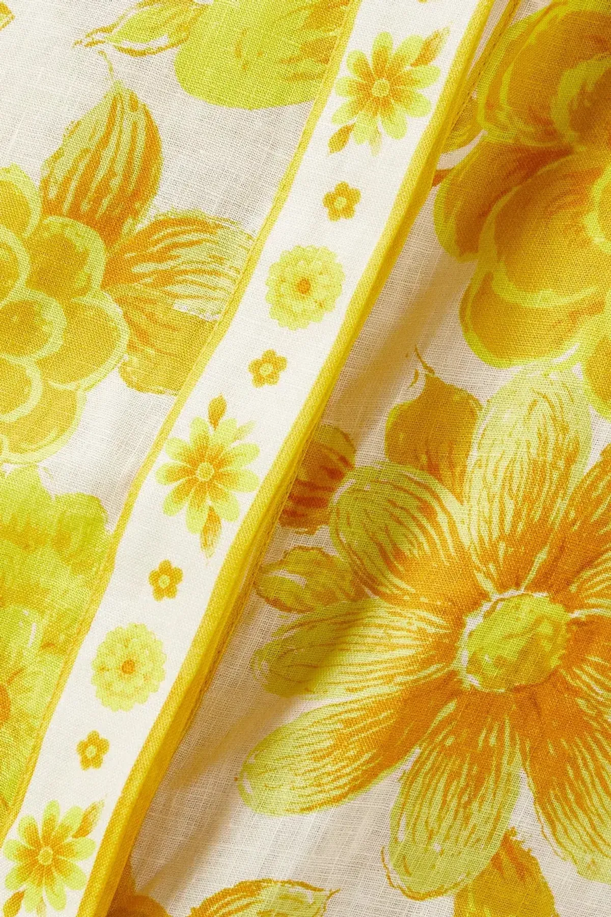 Alemais Sonny Oversized Shirt and Shorts Set Floral Lemon Size 8 - Image 9