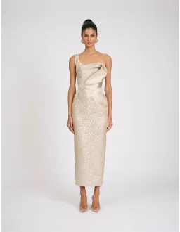 Eliya The Label Rose Dress Gold Size 8 for rent on The Volte - image 1