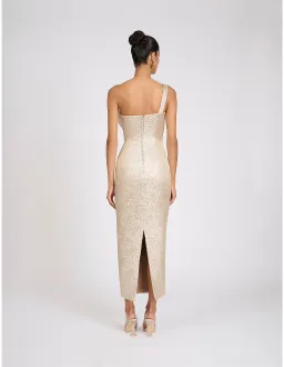 Eliya The Label Rose Dress Gold Size 8 for rent on The Volte - image 5
