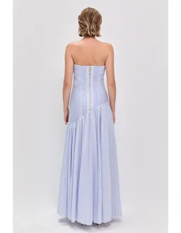 Aje Aquiline Gown Blue Size 10 for rent on The Volte - image 5