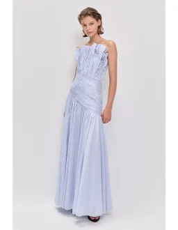 Aje Aquiline Gown Blue Size 10 for rent on The Volte - image 3