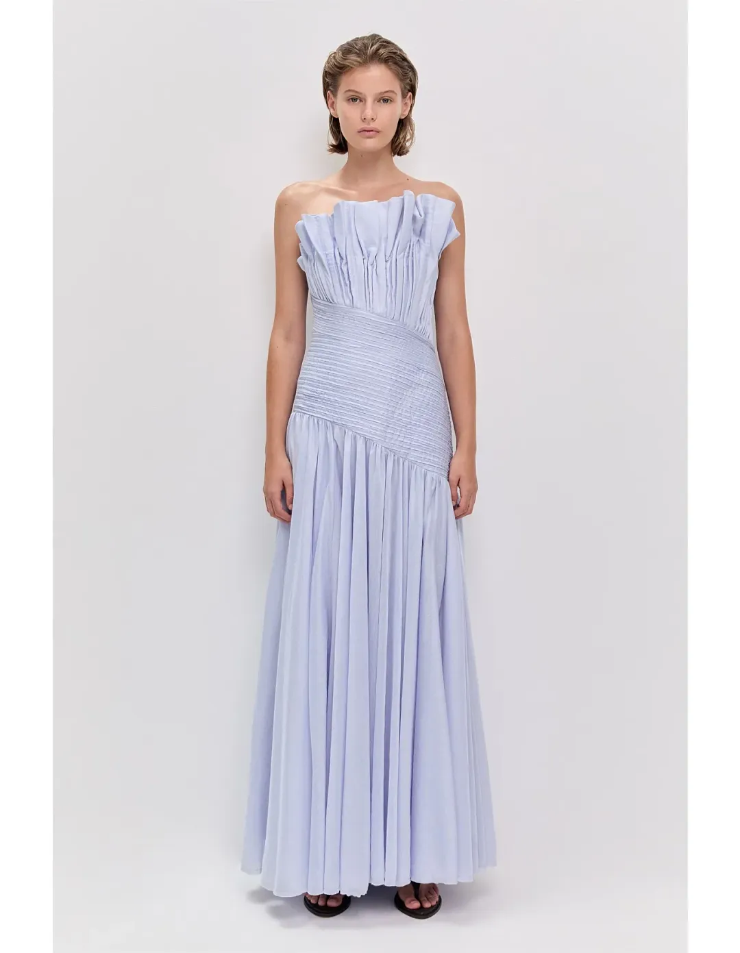 Aje Aquiline Gown Blue Size 10 for rent on The Volte - main image
