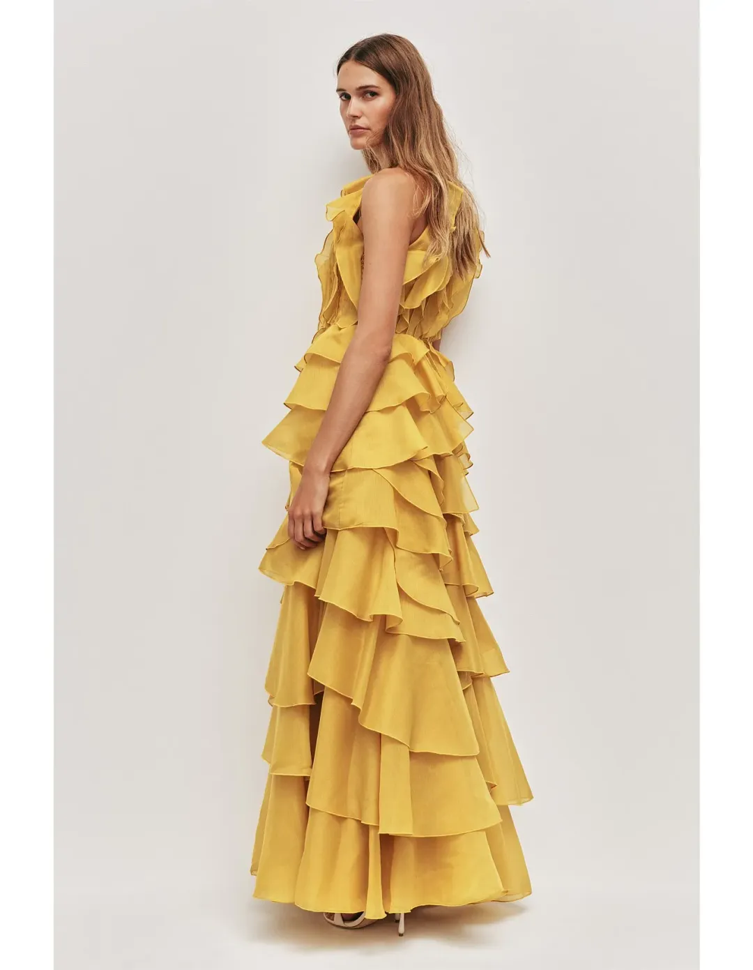 Aje Cleo Gown Yellow Size 8 for rent on The Volte - main image