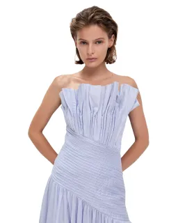 Aje Aquiline Gown Blue Size 14 for rent on The Volte - image 3