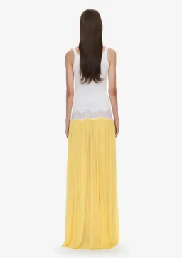 Christopher Esber Open Twist Verner Lace Tank Dress White Soleil Size 6 for rent on The Volte - image 2