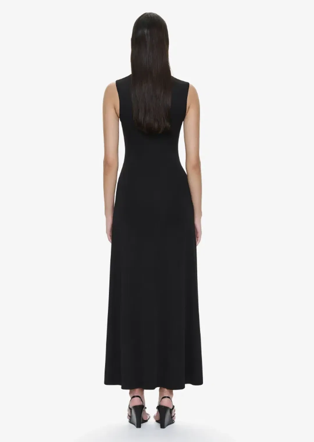 Christopher Esber Droplet Crystal Separation Tank Dress Black Size 6 for rent on The Volte - main image