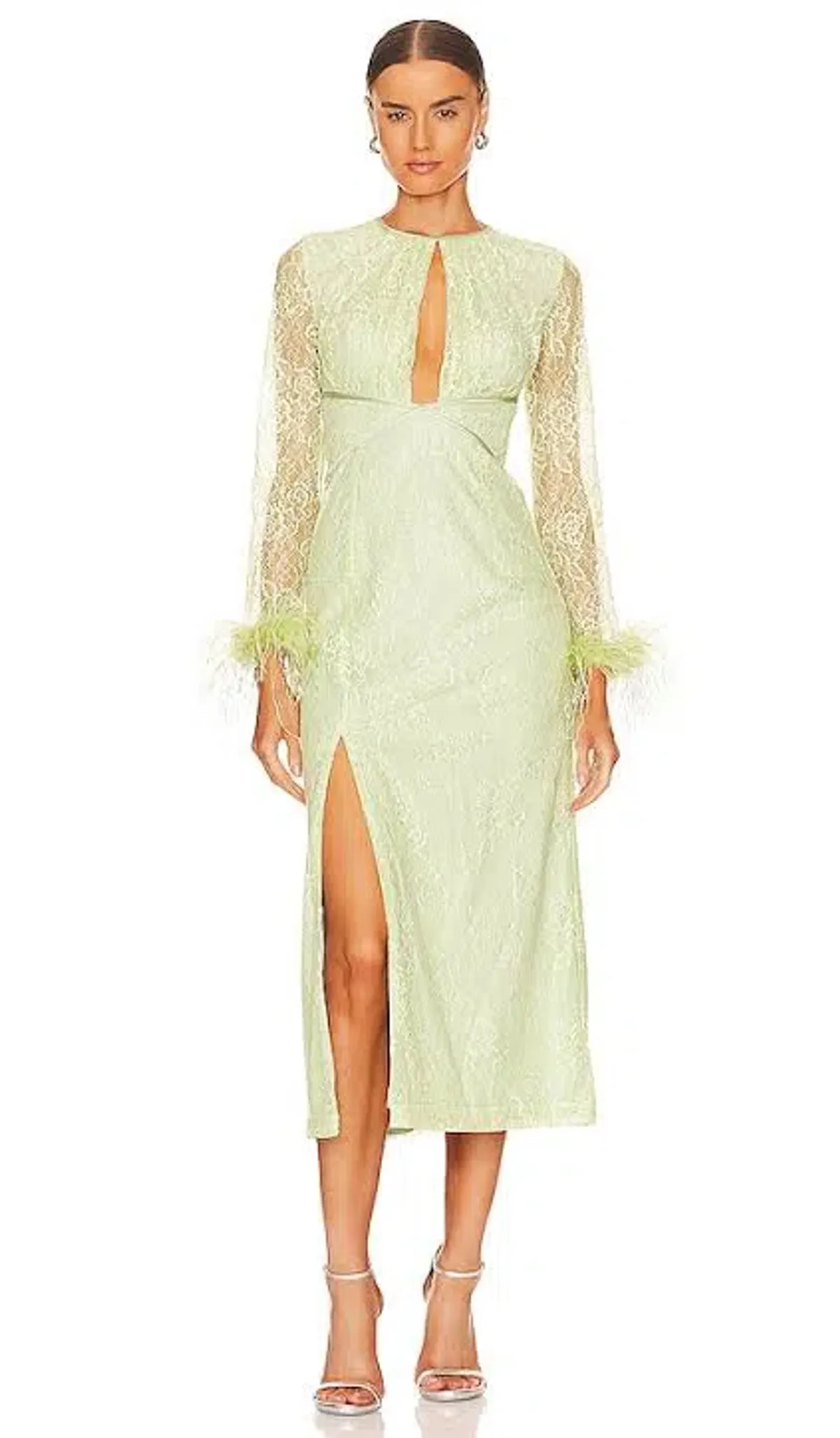 Alice McCall Vivienne Midi Dress Green Size 6 for rent on The Volte - main image