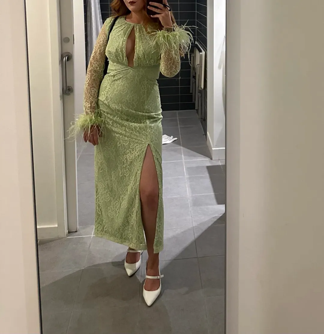 Alice McCall Vivienne Midi Dress Green Size 6 for rent on The Volte - main image