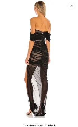 Nookie Dita mesh gown for rent on The Volte - image 3