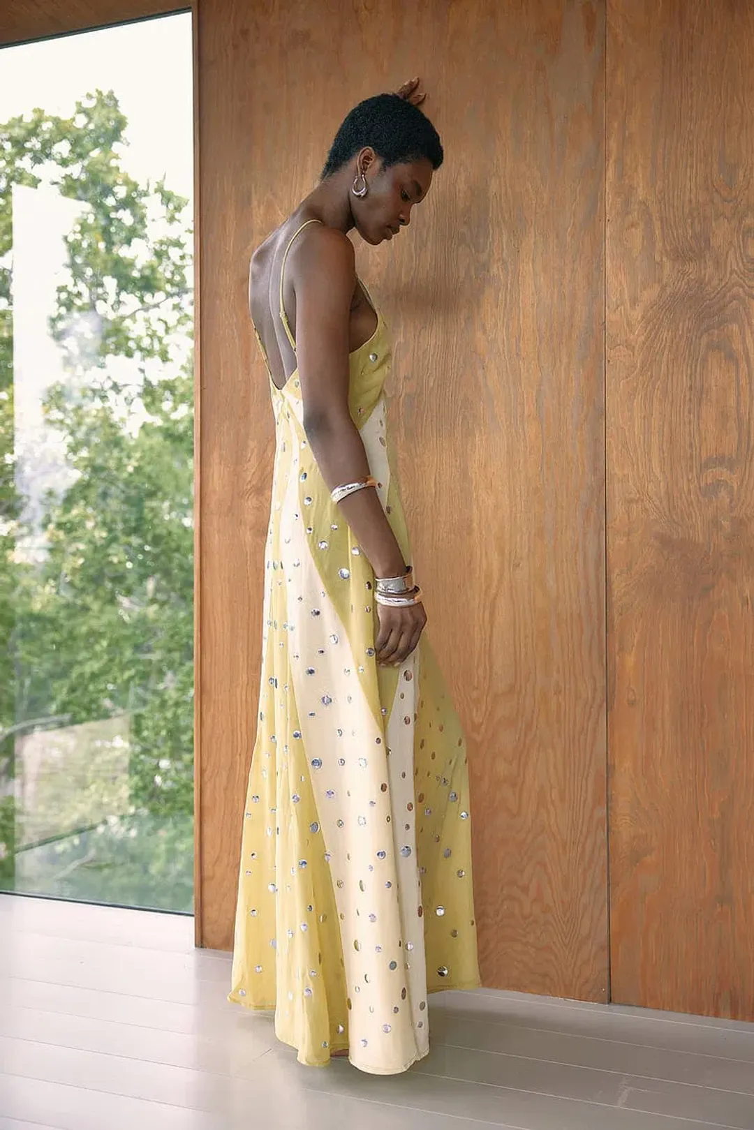 NAKD sequin dress yellow size S for rent on The Volte - main image