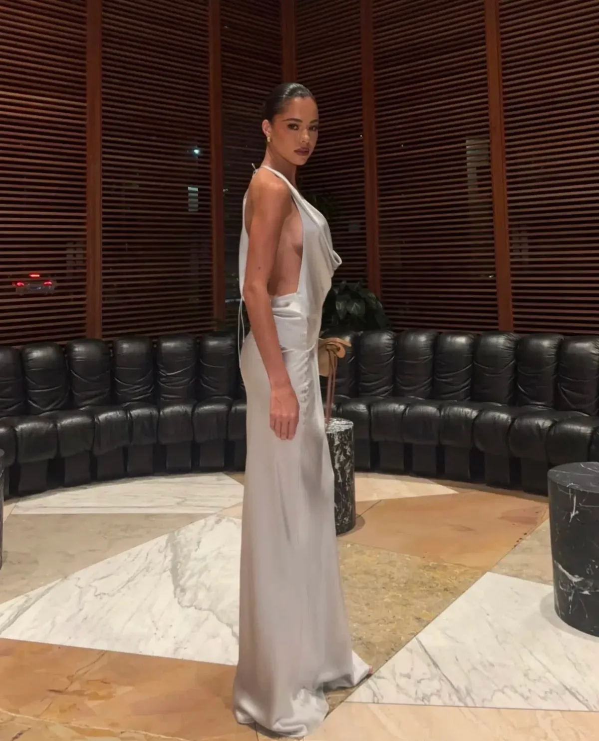 Natalie Rolt Gabi Gown Silver size 0 - Image 4