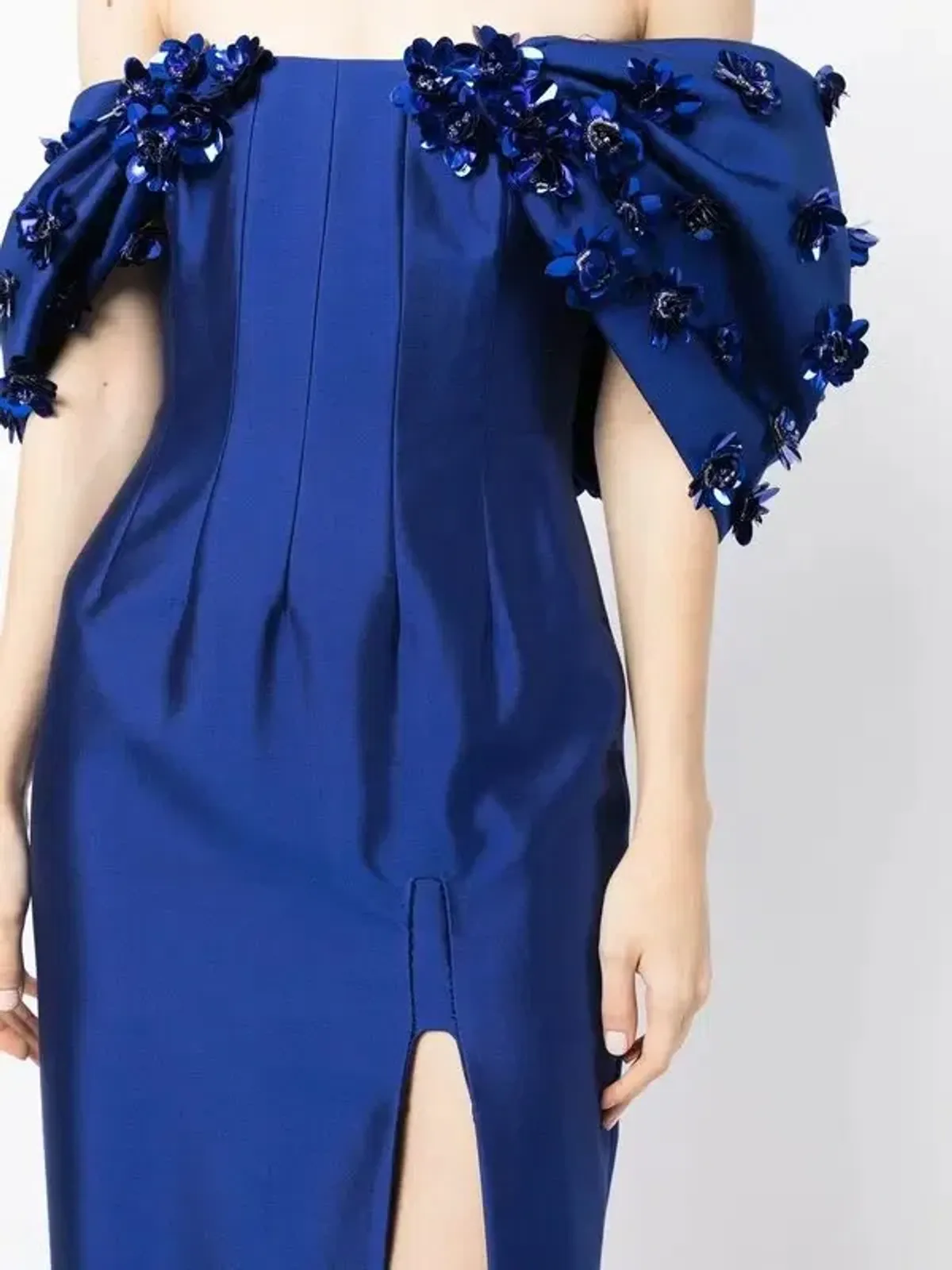 Rachel Gilbert Vito Maxi Gown Blue Size 5 / AU16 - Image 3
