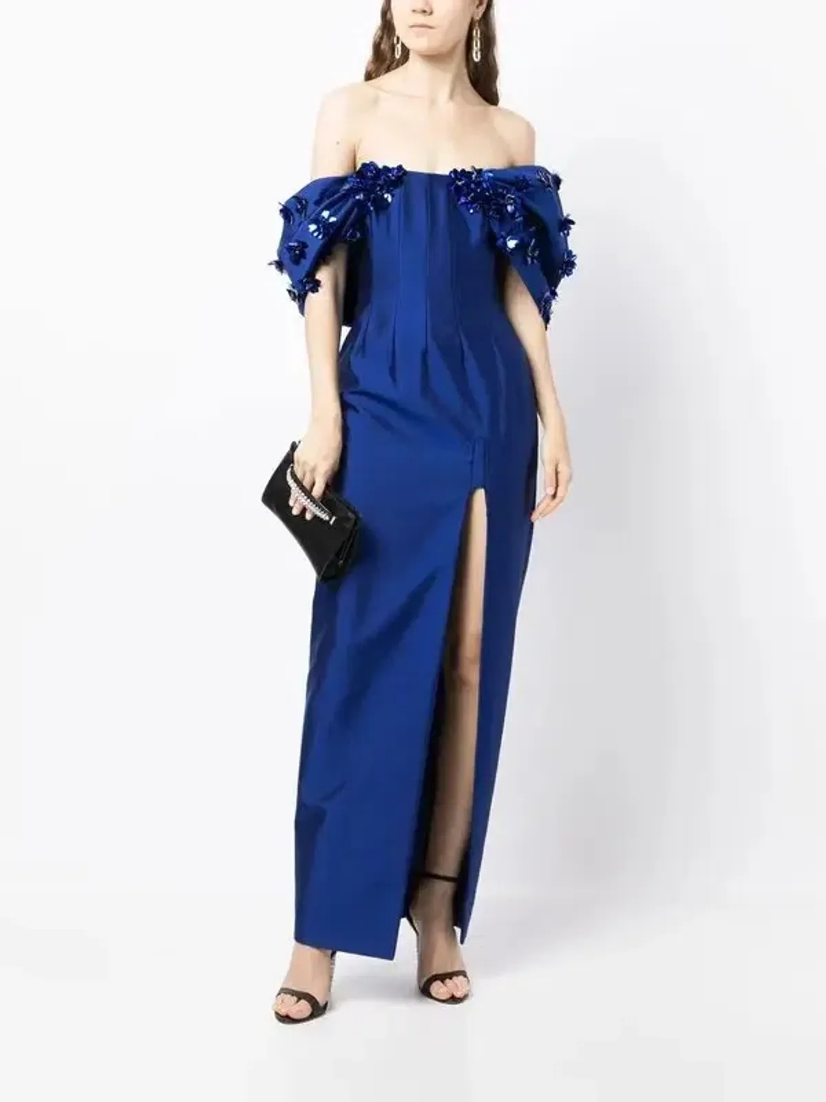 Rachel Gilbert Vito Maxi Gown Blue Size 5 / AU16 - Image 1