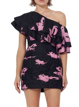 Aje Waves Mini Dress Print Size 8 for rent on The Volte - image 1