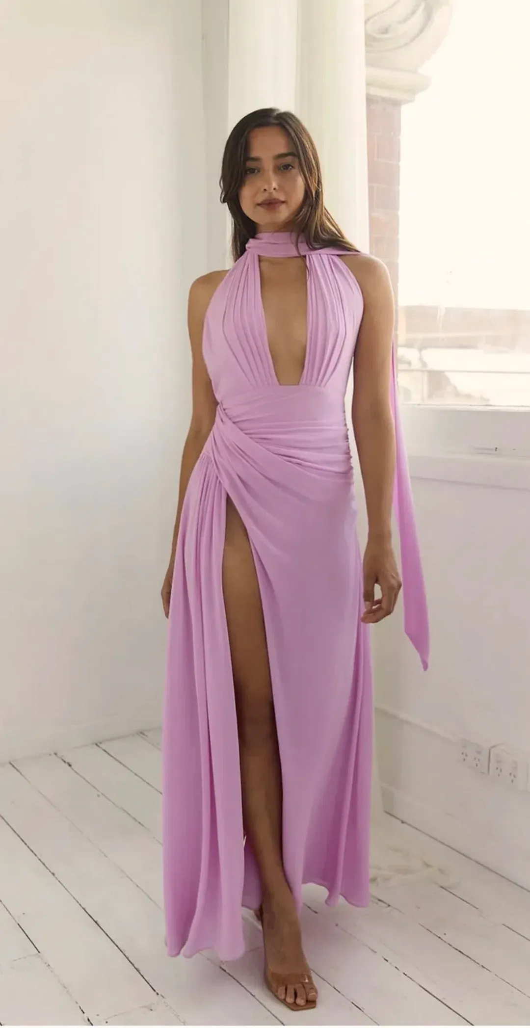 Pink Antonia Maxi Dress for rent on The Volte - main image