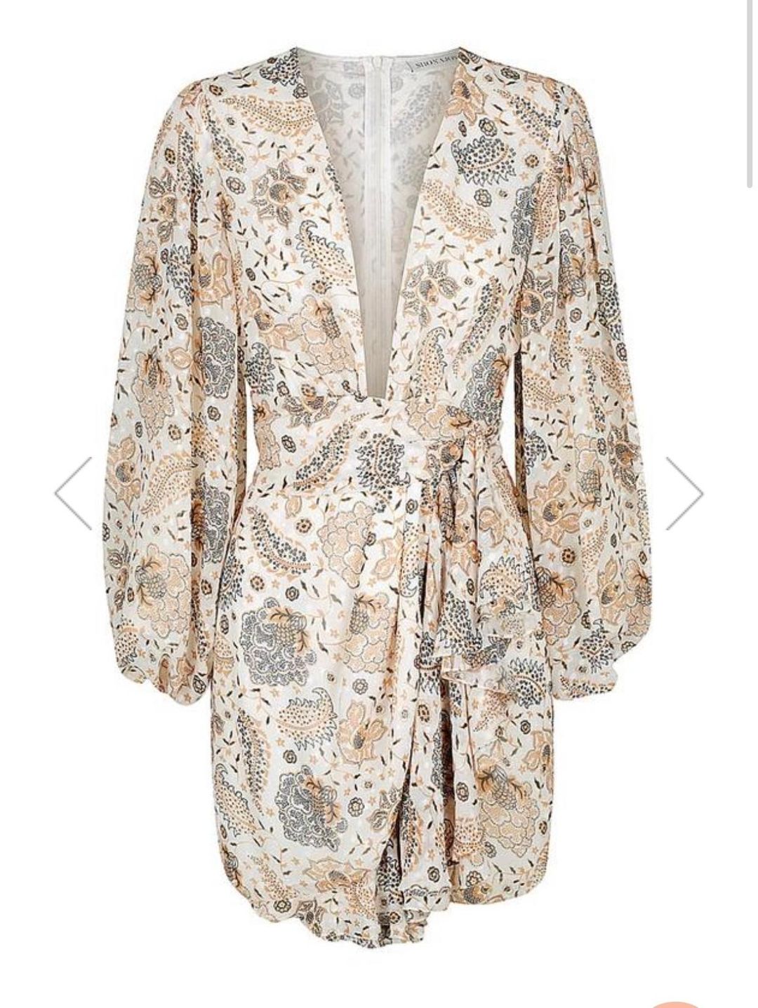 Shona Joy Miller Plunge Mini Dress Size 12 for rent on The Volte - main image