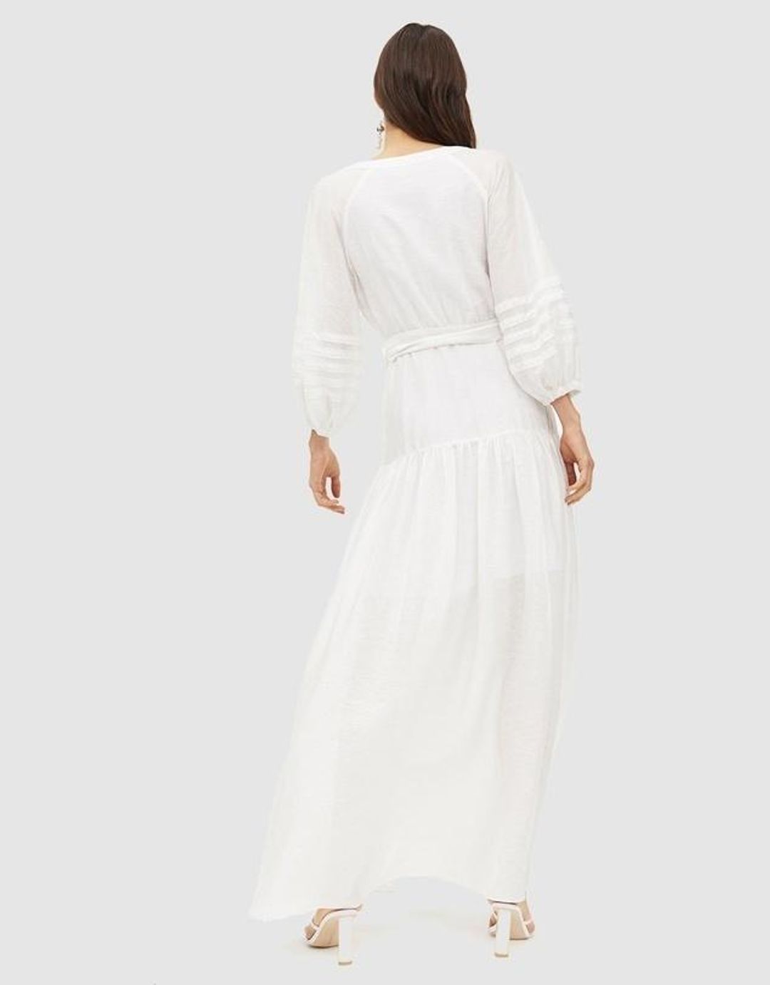 Manning Cartel Balloon Art Maxi Dress White Size 14 for rent on The Volte - main image