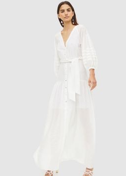 Manning Cartel Balloon Art Maxi Dress White Size 14 for rent on The Volte - image 1