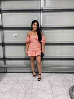 Eliya The Label Charlotte Mini Dress Pink Size 10 for rent on The Volte - image 4