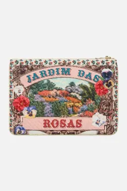 Camilla Blouson Sleeve Bias Dress Aromatic Amor size S (can fit 6-10) and matching clutch for rent on The Volte - image 12