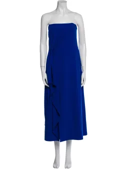 Halston Heritage Strapless Midi Cobalt Blue Size M for rent on The Volte - image 1