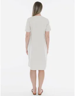 Jump Double Button V-neck Dress Beige Size 14 for rent on The Volte - image 5