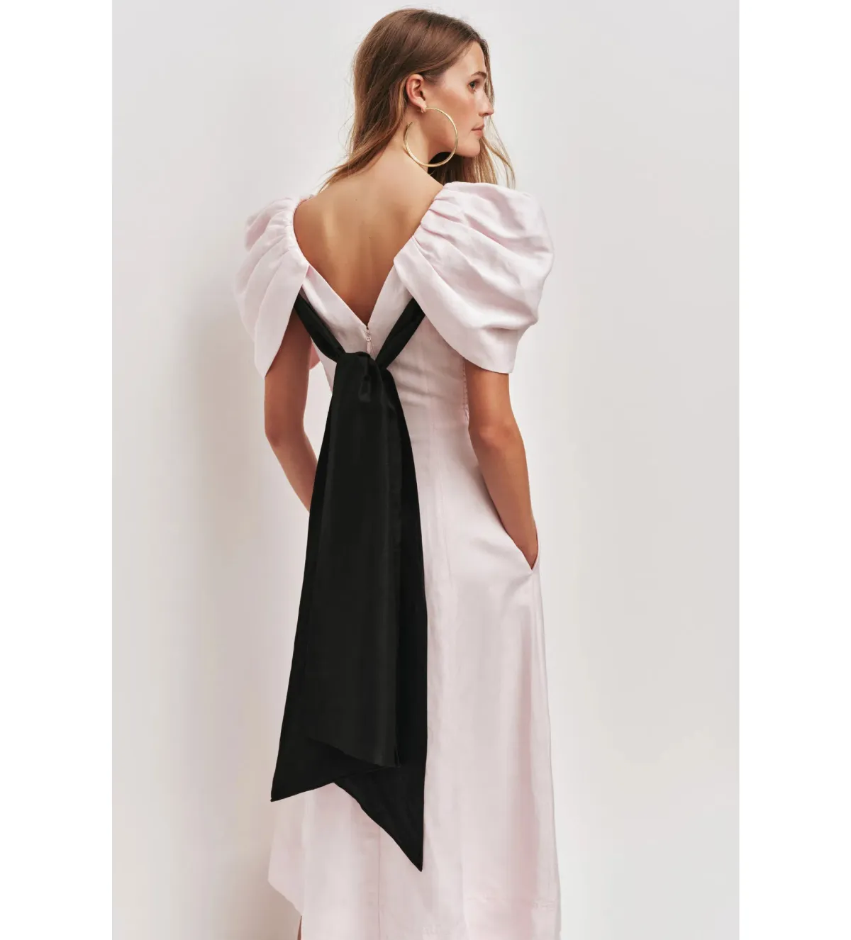 Aje Bisou Midi Dress in Pastel Pink Size 12 - Image 2