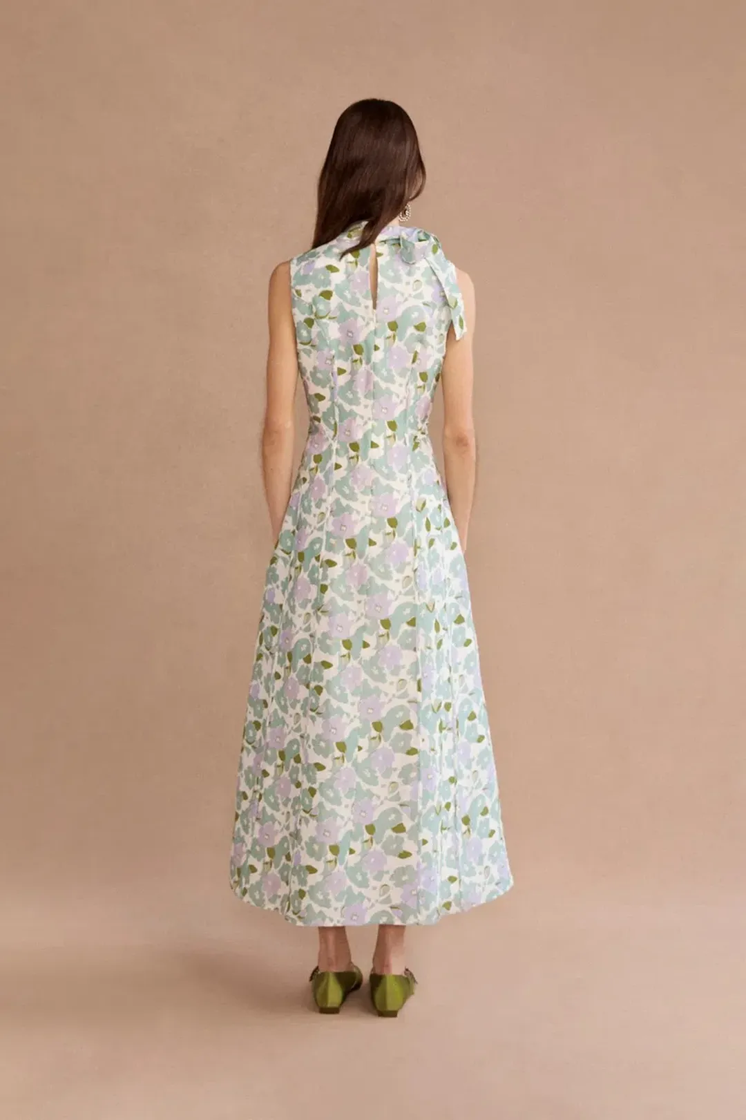 Lovaan Stevie Midi Dress Cascade Floral Size 8 for rent on The Volte - main image