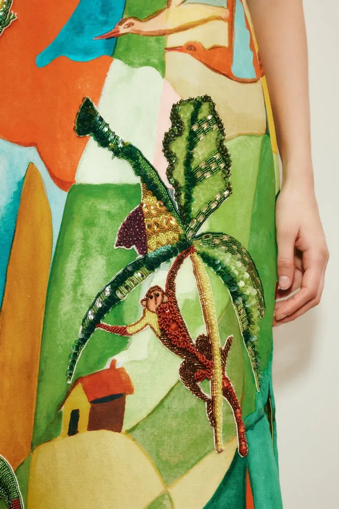 Alemais Mokshini Embellished Midi Dress Size 10 for rent on The Volte - main image