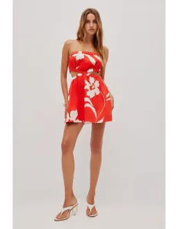 Aje Studio Mireya Strapless Mini Dress Pink Size 10 for rent on The Volte - image 2
