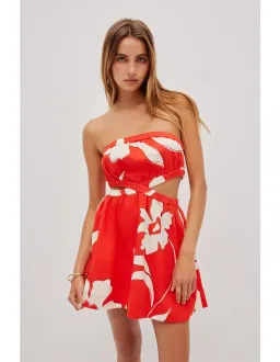 Aje Studio Mireya Strapless Mini Dress Pink Size 10 for rent on The Volte - image 4