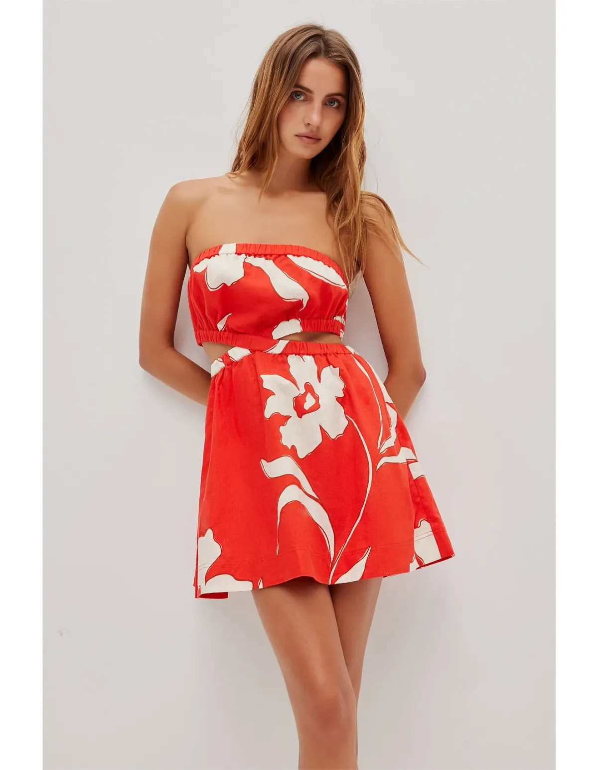 Aje Studio Mireya Strapless Mini Dress Pink Size 10 - Image 1