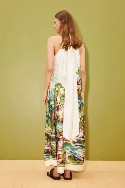 Alemais Jungle Boogie Silk Halter Dress Size 14 for rent on The Volte - image 3